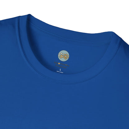 Cat Coffee Review T-Shirt — Relaxed Cat with Headphones & 5-Star Latte Tee | Gildan Softstyle 64000 Premium Tee