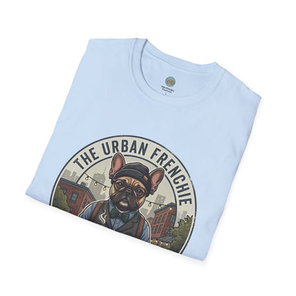 The Urban Frenchie T-Shirt | French Bulldog in City Attire | Gildan Softstyle 64000 Premium Tee