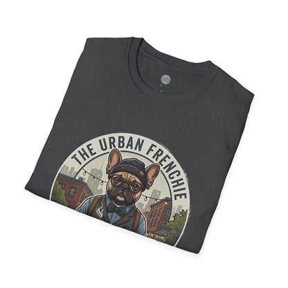 The Urban Frenchie T-Shirt | French Bulldog in City Attire | Gildan Softstyle 64000 Premium Tee