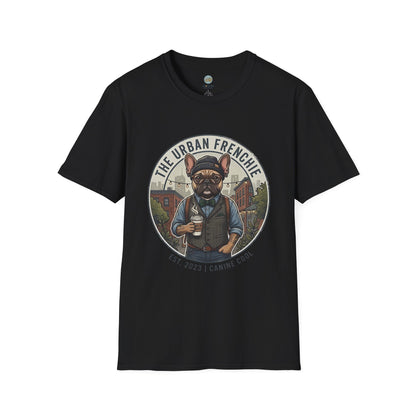 The Urban Frenchie T-Shirt | French Bulldog in City Attire | Gildan Softstyle 64000 Premium Tee