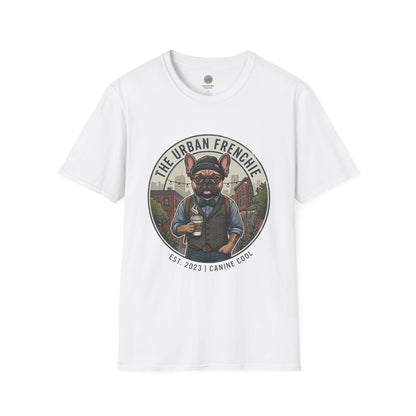 The Urban Frenchie T-Shirt | French Bulldog in City Attire | Gildan Softstyle 64000 Premium Tee