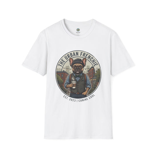 The Urban Frenchie T-Shirt | French Bulldog in City Attire | Gildan Softstyle 64000 Premium Tee