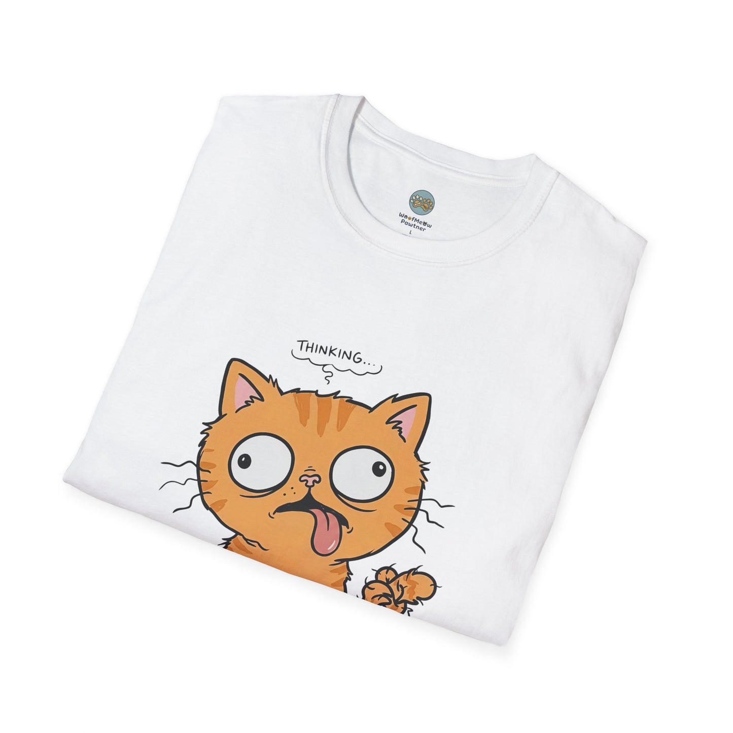 Leave Me Alone Orange Cat T-Shirt | Funny Ginger Cat Meme Slogan Tee | Gildan Softstyle 64000