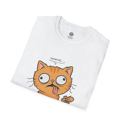 Leave Me Alone Orange Cat T-Shirt | Funny Ginger Cat Meme Slogan Tee | Gildan Softstyle 64000