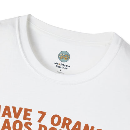 I Have 7 Orange Chaos Potatoes T-Shirt | Orange Cat Squad | Gildan Softstyle 64000