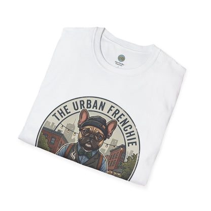The Urban Frenchie T-Shirt | French Bulldog in City Attire | Gildan Softstyle 64000 Premium Tee