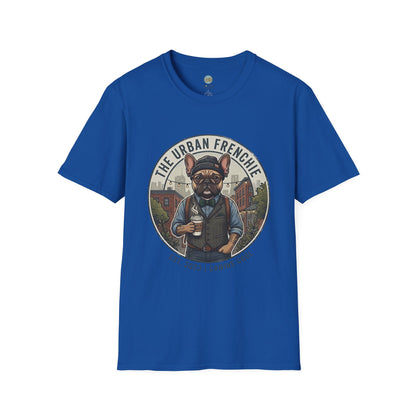 The Urban Frenchie T-Shirt | French Bulldog in City Attire | Gildan Softstyle 64000 Premium Tee