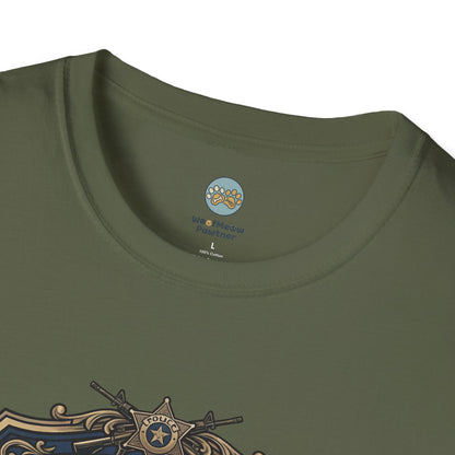 German Shepherd T-Shirt | K9 Unit Est. 1908 - Hero Police Dog Design for GSD Lovers | Gildan Softstyle 64000 Premium Tee