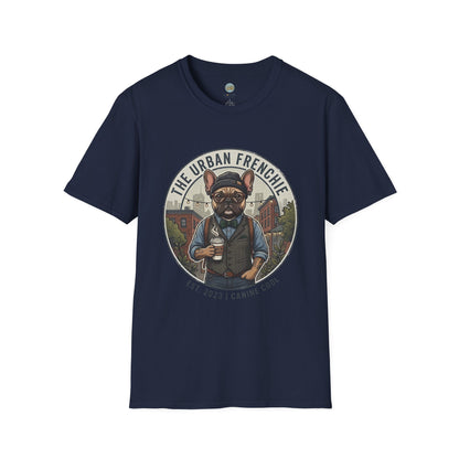 The Urban Frenchie T-Shirt | French Bulldog in City Attire | Gildan Softstyle 64000 Premium Tee