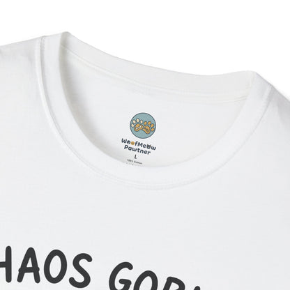 Chaos Goblin In Training T-Shirt | French Bulldog Destroying Pillow | Gildan Softstyle 64000