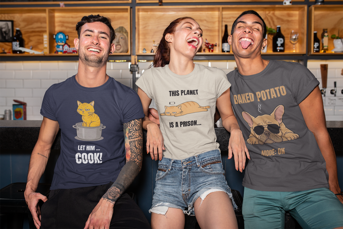 This Planet Is a Prison Orange Cat T-Shirt | Funny Existential Crisis Meme Tee | Gildan Softstyle 64000