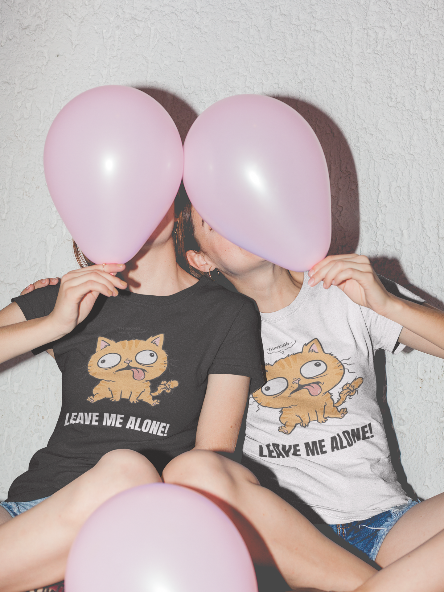 Leave Me Alone Orange Cat T-Shirt | Funny Ginger Cat Meme Slogan Tee | Gildan Softstyle 64000