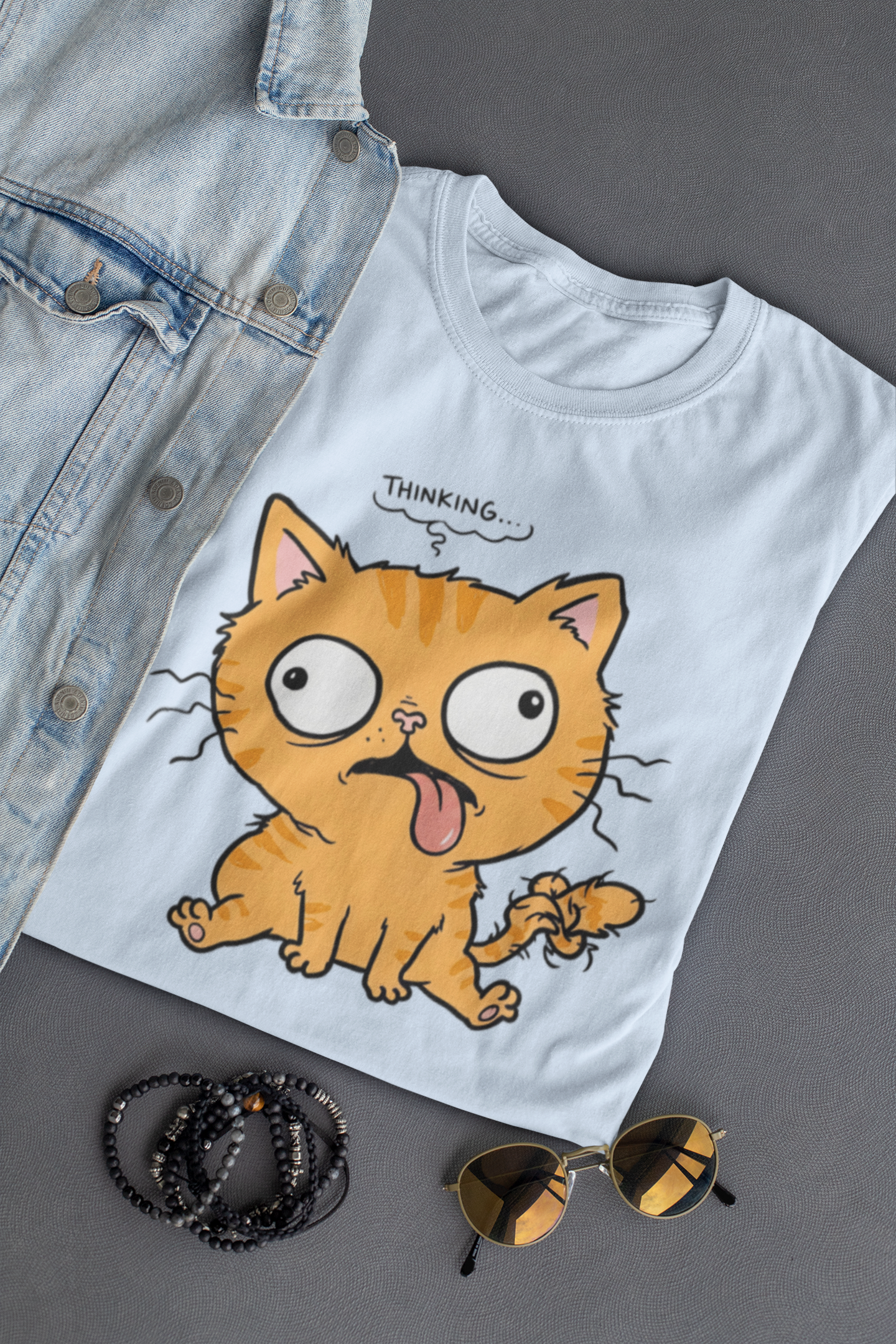Leave Me Alone Orange Cat T-Shirt | Funny Ginger Cat Meme Slogan Tee | Gildan Softstyle 64000