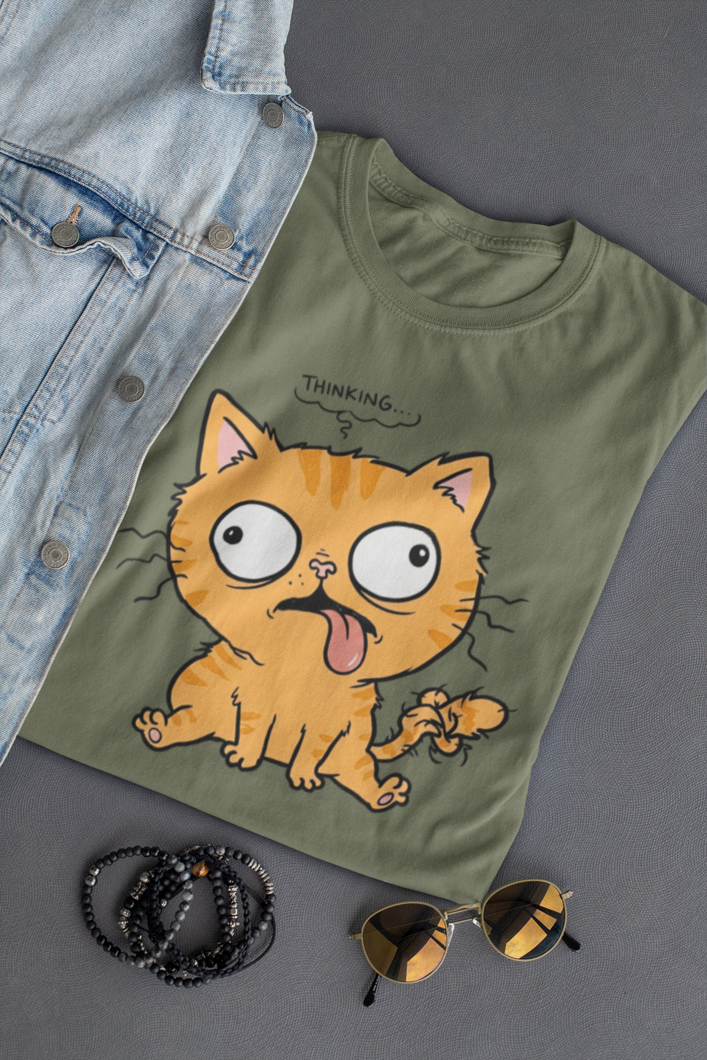 Leave Me Alone Orange Cat T-Shirt | Funny Ginger Cat Meme Slogan Tee | Gildan Softstyle 64000