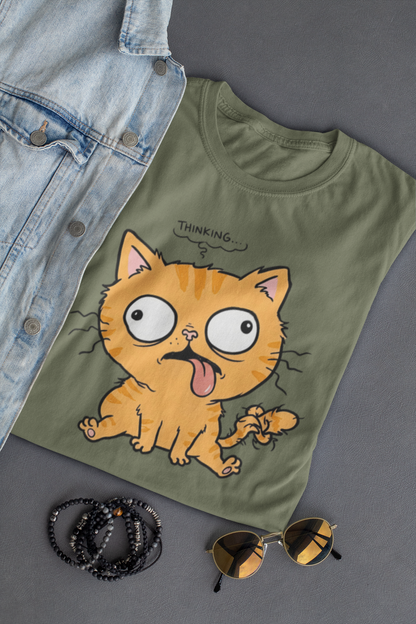 Leave Me Alone Orange Cat T-Shirt | Funny Ginger Cat Meme Slogan Tee | Gildan Softstyle 64000