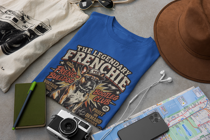 The Legendary Frenchie Vintage Bootleg T-Shirt | French Bulldog Bad to the Bone | Gildan Softstyle 64000 Premium Tee