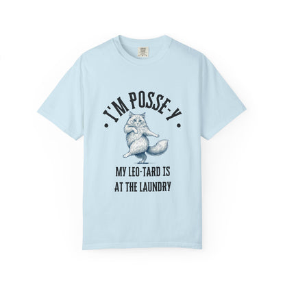 Comfort Colors 1717 I'm Posse-y My Leo-tard is at The Laundry T-Shirt | Heavyweight Garment-Dyed Cotton | Funny Dance Humor