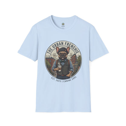 The Urban Frenchie T-Shirt | French Bulldog in City Attire | Gildan Softstyle 64000 Premium Tee