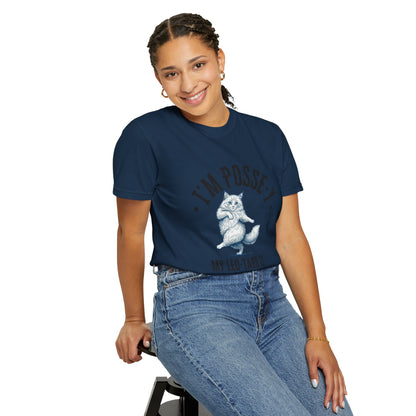 Comfort Colors 1717 I'm Posse-y My Leo-tard is at The Laundry T-Shirt | Heavyweight Garment-Dyed Cotton | Funny Dance Humor