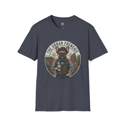 The Urban Frenchie T-Shirt | French Bulldog in City Attire | Gildan Softstyle 64000 Premium Tee