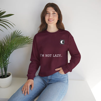 I'm Not Lazy Sweatshirt – 'I'm Just in Power Saving Mode' Crewneck