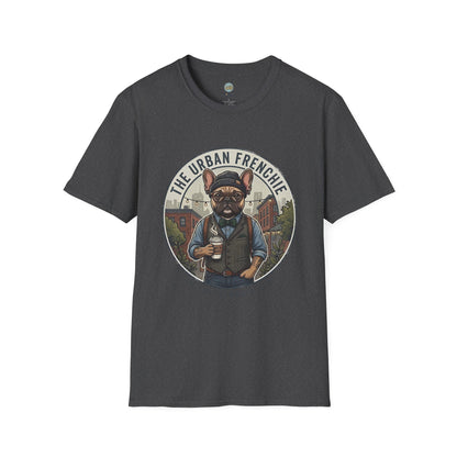 The Urban Frenchie T-Shirt | French Bulldog in City Attire | Gildan Softstyle 64000 Premium Tee