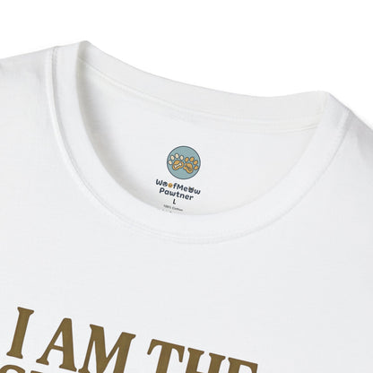 I Am The Fashion Icon Of The Living Room T-Shirt | Orange Cat in Plastic Bag | Gildan Softstyle 64000