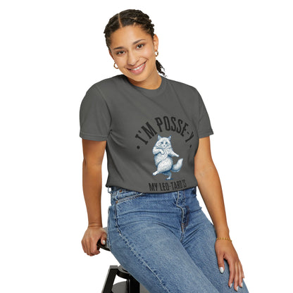 Comfort Colors 1717 I'm Posse-y My Leo-tard is at The Laundry T-Shirt | Heavyweight Garment-Dyed Cotton | Funny Dance Humor