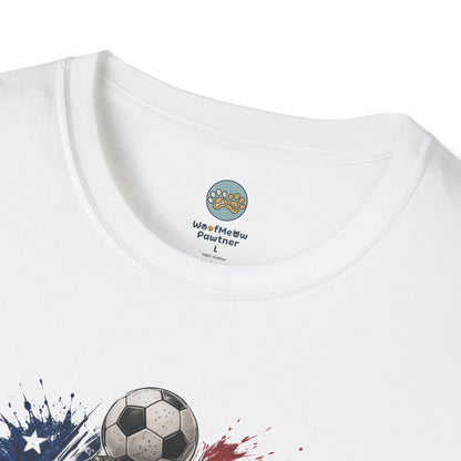 Chubby But Deadly Soccer 2026 T-Shirt | French Bulldog Goalkeeper World Cup | Gildan Softstyle 64000
