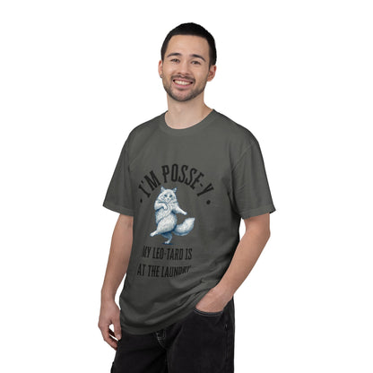Comfort Colors 1717 I'm Posse-y My Leo-tard is at The Laundry T-Shirt | Heavyweight Garment-Dyed Cotton | Funny Dance Humor