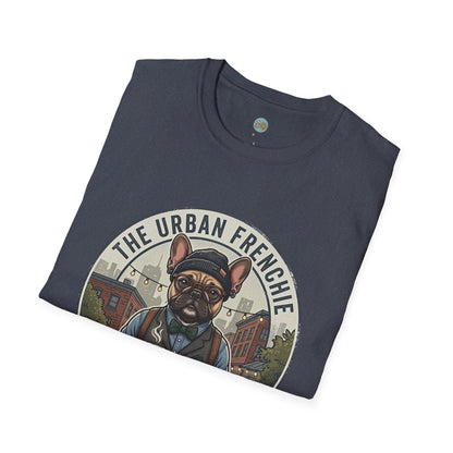 The Urban Frenchie T-Shirt | French Bulldog in City Attire | Gildan Softstyle 64000 Premium Tee